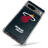 NBA Miami Heat Black Partial Logo Google Pixel 7a Clear Case